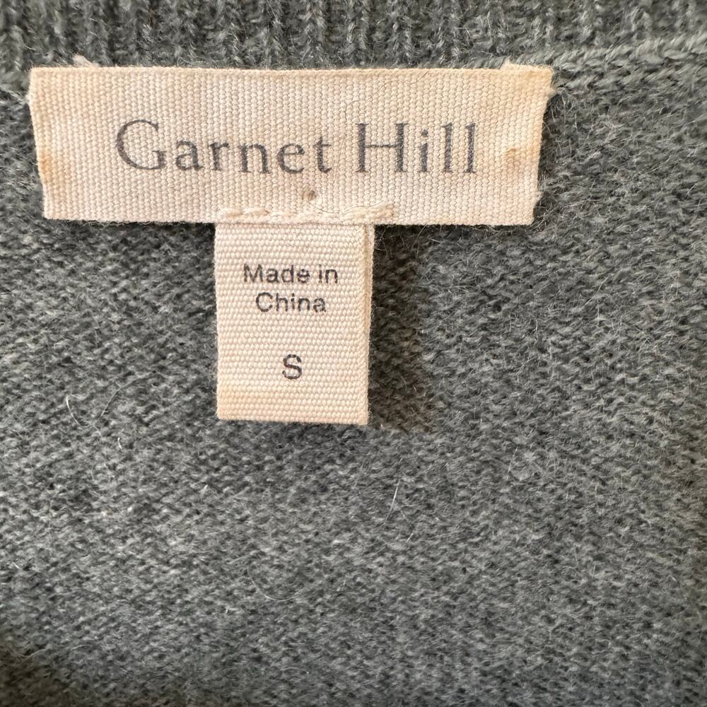Garnet Hill Shirttail 100% Cashmere Tunic Style Sweater Green Size S - Picture 10 of 10